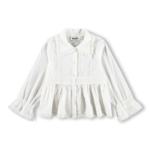 Molo GOTS Reece Bluse Whitest  Whitest 122/128 cm  Hvid  122/128 cm  kvinde
