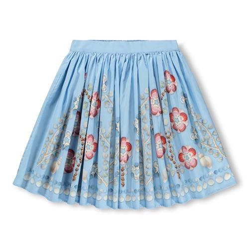 Molo GOTS Bonnie Nederdel Floral Shells  Floral Shells 92/98 cm  Blå  92/98 cm  kvinde