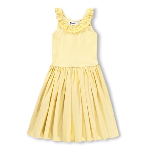 Molo GOTS Croco Kjole Sun Bleached  Sun Bleached 122/128 cm  Gul  122/128 cm  kvinde