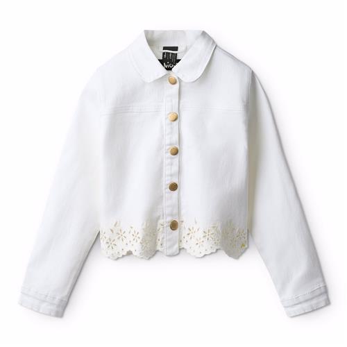 Molo Helene Jeans-jakke Whitest  Whitest 122 cm  Hvid  122 cm  kvinde