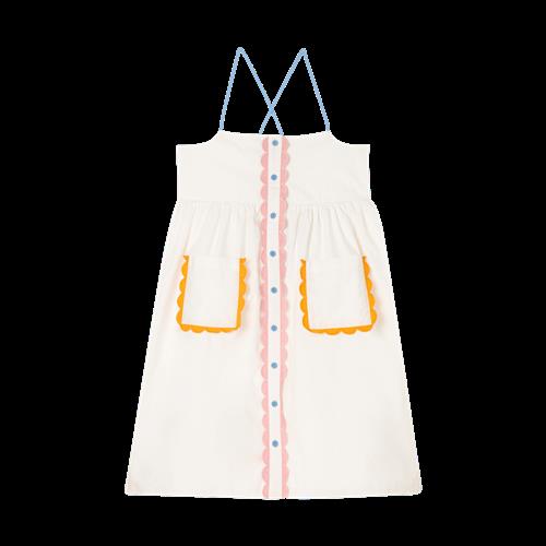 Stella McCartney Kids Vævet Kjole White  White-3 Y  Hvid  3 år  kvinde