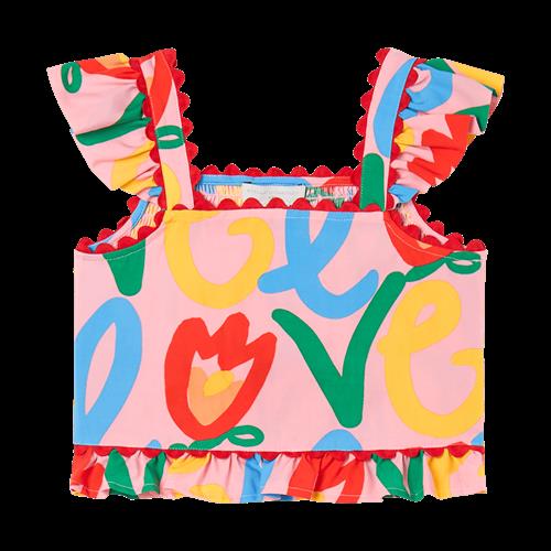 Stella McCartney Kids Til Toppen Rosa Multicolor  Rosa/Multicolor-8 Y  Rød  8 år  kvinde