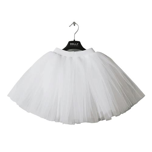 DOLLY by Le Petit Tom Classic Tutu Med Fløjl I Taljen White  White-1-3 Y  Hvid  1-3 år  kvinde