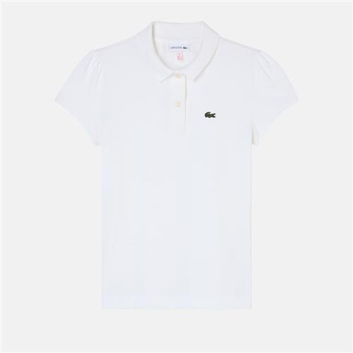 Lacoste Petite Polo Pique Blanc  Blanc 110 cm  Hvid  110 cm  kvinde