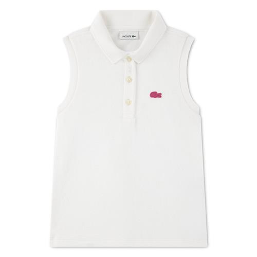 Lacoste Polo Tank Top Farine Farine 122 cm  Hvid  122 cm  kvinde