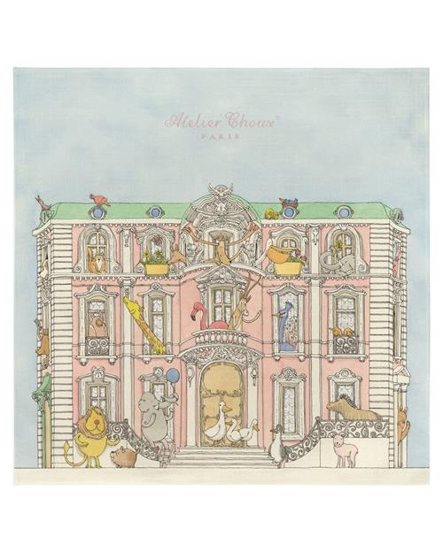 ATELIER CHOUX GOTS Tæppe Monceau Mansion  Monceau Mansion One Size  Blå  One Size  unisex