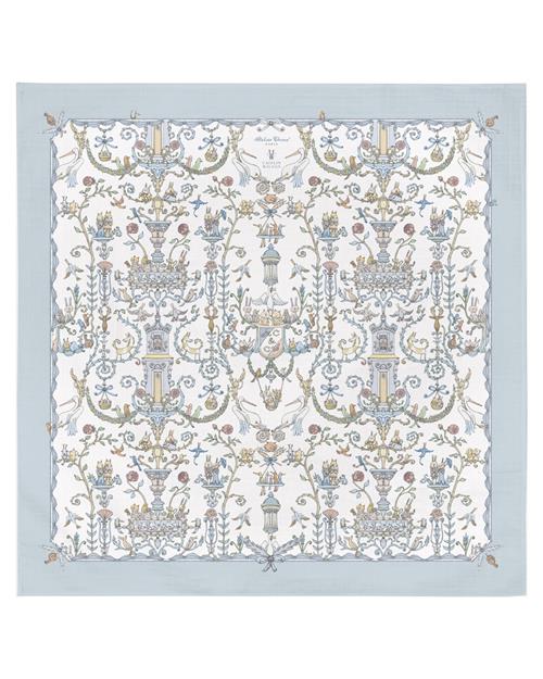 ATELIER CHOUX GOTS Tæppe Toile De Jouy Blue  Toile de Jouy Blue One Size  Blå  One Size  unisex
