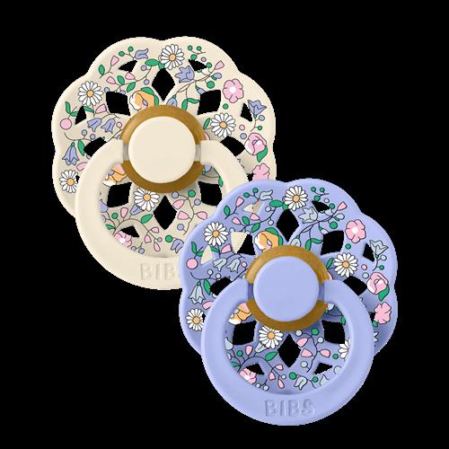 BIBS Liberty Boheme 2-pak Runde Latex-sutter Chloe Meadow Ivory Mix Chloe Meadow Ivory Mix 6+M Latex Hvid  6+ måneder  unisex