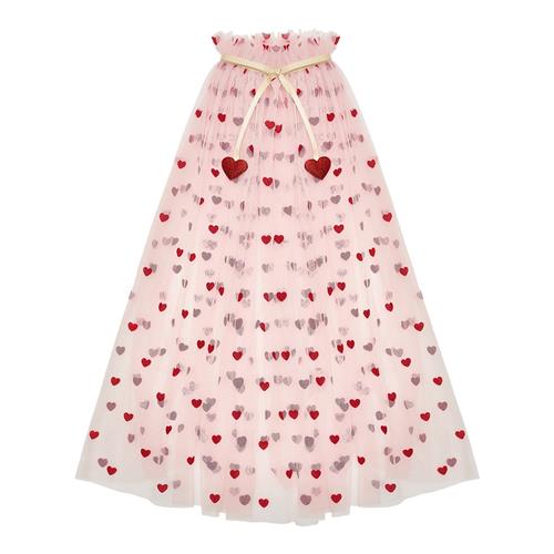 Mimi & Lula Heart Valentines Cape Pink  Pink-3-8 Y  Lyserød  3-8 år  kvinde