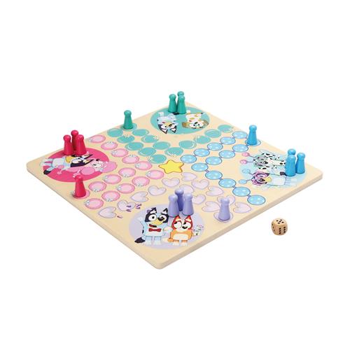 Micki Ludo Brætspil For Børn Multicolor Multicolor One Size Wood Blå  One Size 3+ Years unisex