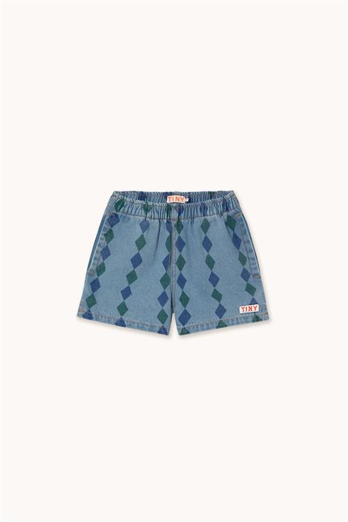 Tinycottons Diamonds Shorts Light Wash Denim  Light Wash Denim 8 Y  Blå  8 år  unisex