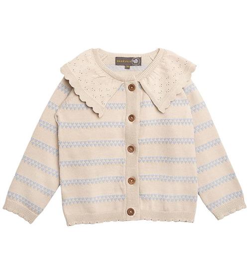 Hanevild Cardigan - Strik - Heart - Kentucky Blue