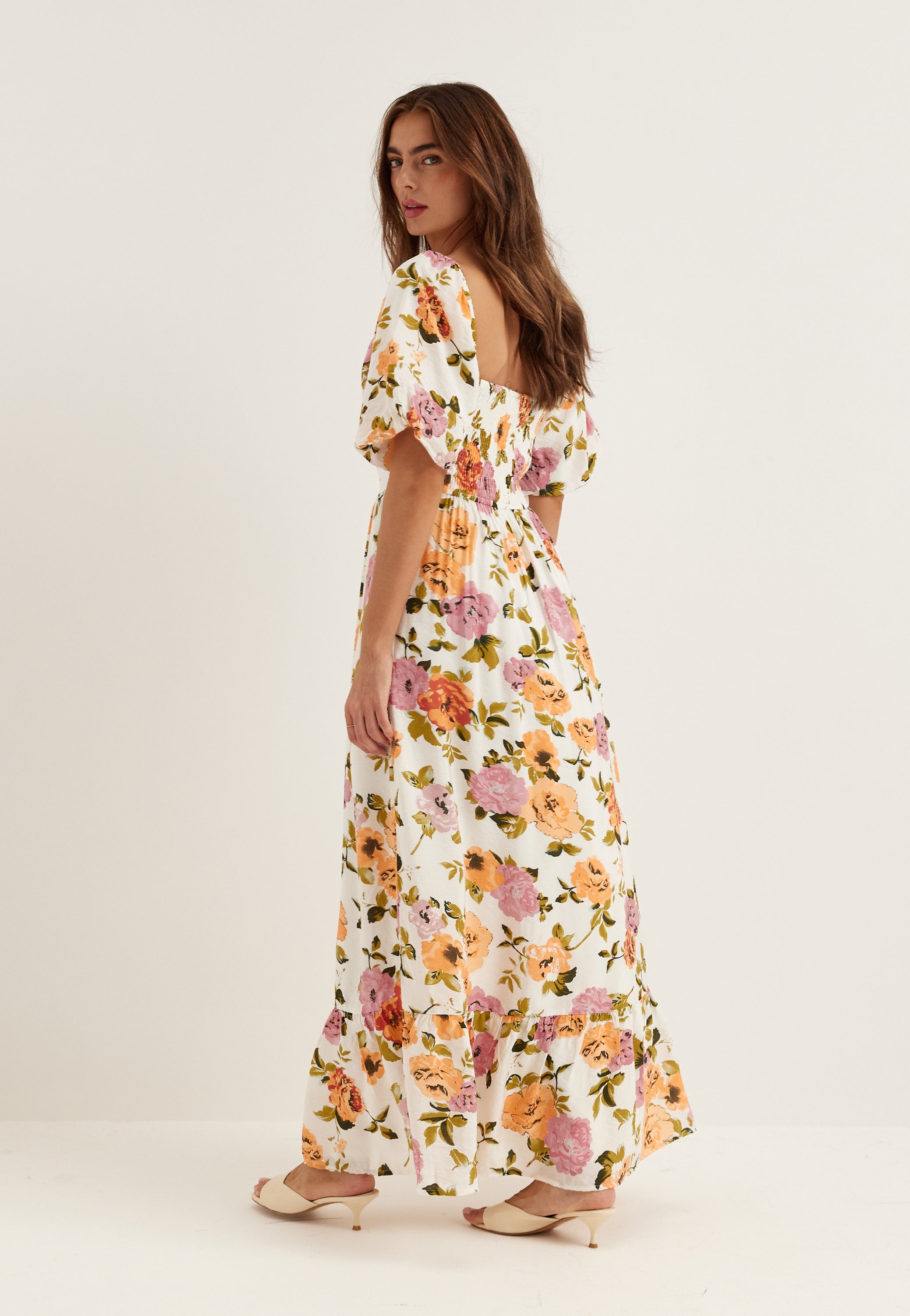 VILA Viflola Square Neck 2/4 ANKLE DRESS