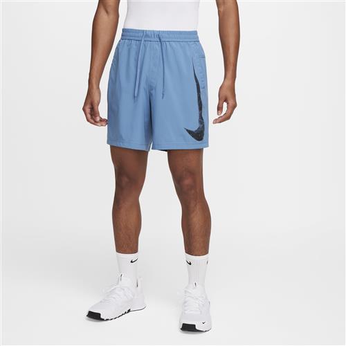 Alsidige Nike Form Swoosh Dri-FIT-shorts (18 cm) uden for til mænd - blå