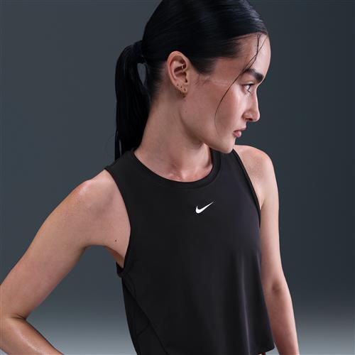 Kort Nike One Classic Dri-FIT-tanktop til kvinder - sort