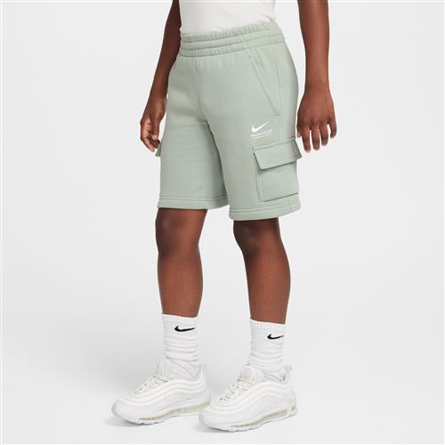 Nike -cargoshorts i fleece til større børn (drenge) - grøn