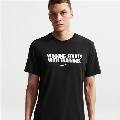 Nike Dri-FIT-T-shirt til mænd - sort