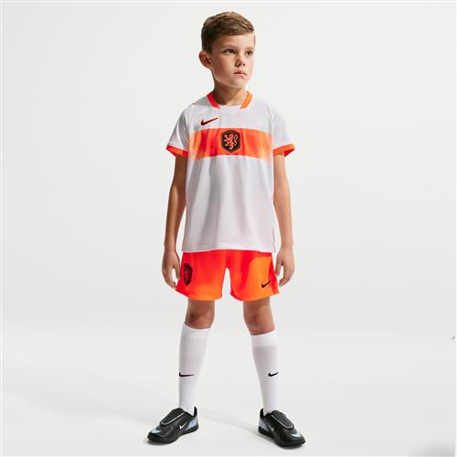 Holland 2026 Stadium Away Nike Football Replica-sæt i tre dele til mindre børn - hvid