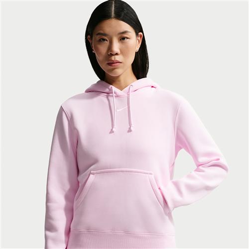 Nike Phoenix Fleece-pullover-hættetrøje til kvinder - Pink