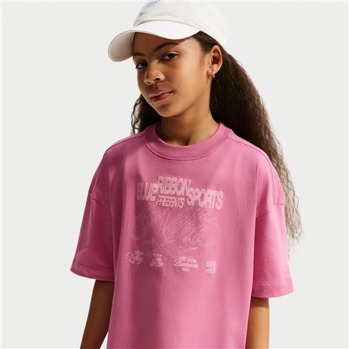 Oversized Nike -T-shirt til større børn - Pink
