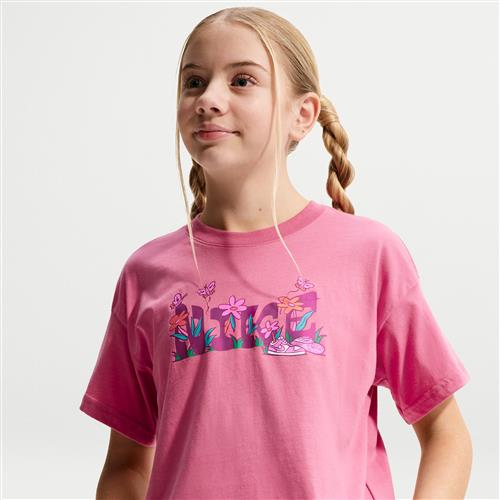 Nike -T-shirt til større børn (piger) - Pink