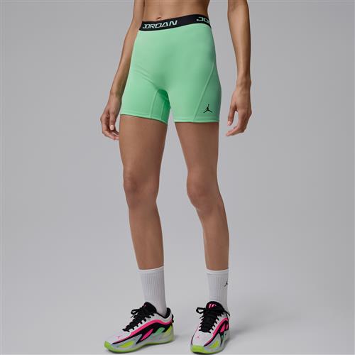 Jordan Sport Essentials Dri-FIT-shorts med høj talje til kvinder (13 cm) - grøn