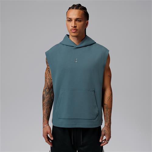 Jordan Sport Hoop Fleece Dri-FIT-hættetrøje uden ærmer til mænd - blå