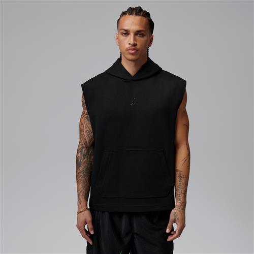 Jordan Sport Hoop Fleece Dri-FIT-hættetrøje uden ærmer til mænd - sort
