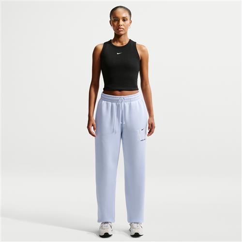 Oversized Nike Phoenix Fleece-joggingbukser med høj talje til kvinder - blå