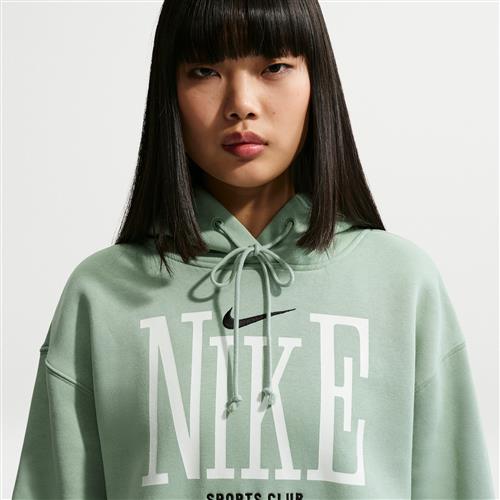 Oversized Nike Phoenix Fleece-hættetrøje til kvinder - grøn