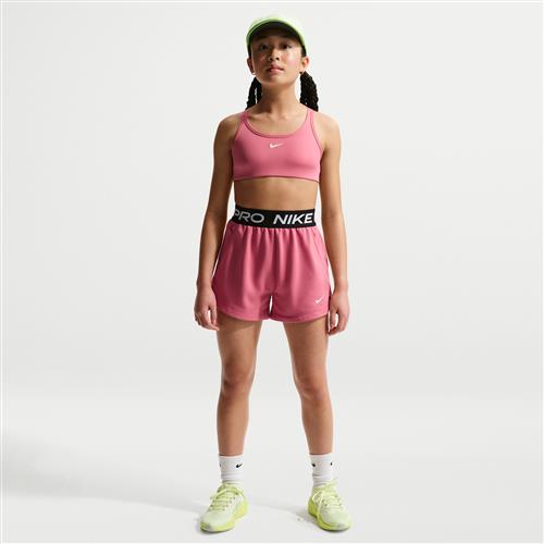 Nike Pro Fleece Dri-FIT-shorts til større børn (piger) - Pink