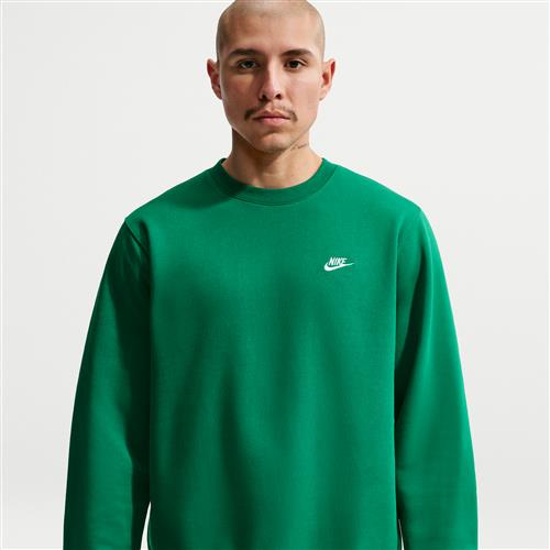 Nike Club-crewtrøje i fleece til mænd - grøn