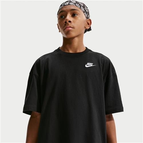 Oversized Nike -T-shirt til større børn - sort