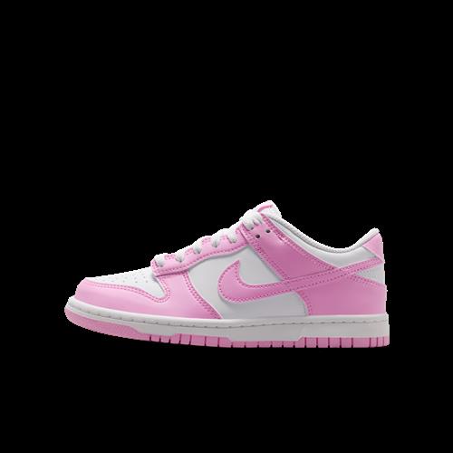 Nike Dunk Low-sko til større børn - hvid