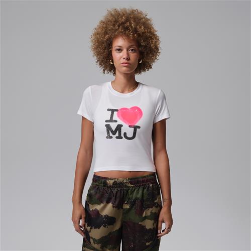 Jordan Flight-T-Shirt med grafik til kvinder - hvid