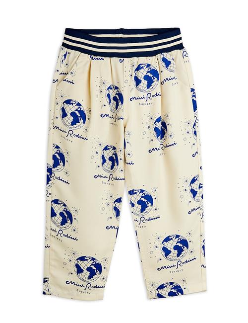 Mini Rodini Society Vævede Bukser White  White 128/134 cm  Hvid  128/134 cm  unisex