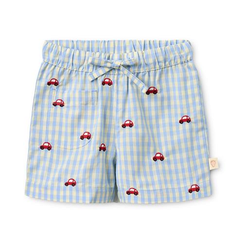 Flöss Albert Shorts Blue Gingham  Blue Gingham 92 cm  Blå  92 cm  mand