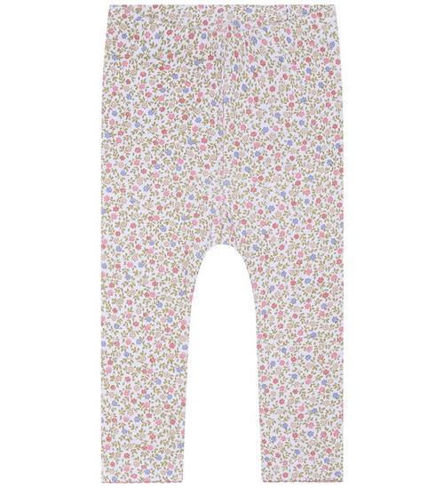 Hust and Claire Leggings - Laerke - Hvid m. Blomster