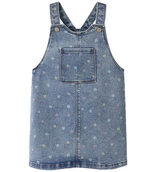 Name It Denimkjole - NmfRosa - Medium Blue Denim/Flower