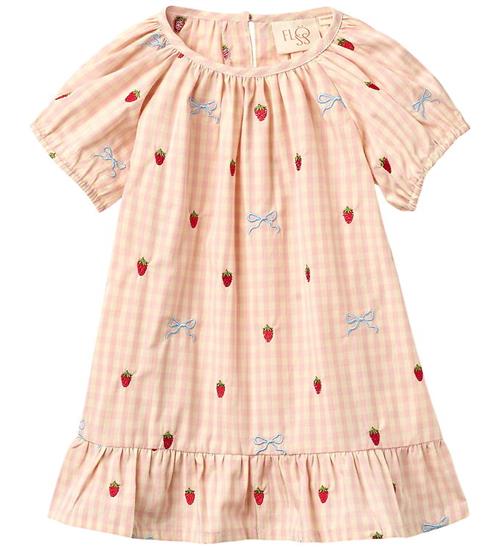 Flöss Kjole - Dolly - Berry/Bow Gingham
