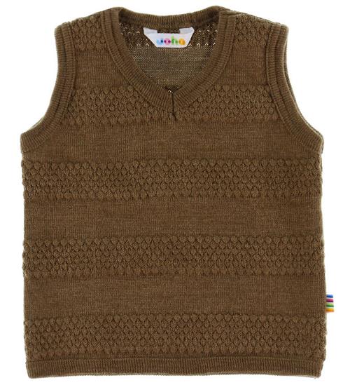 Joha Vest - Strik - Uld - Varm Brun