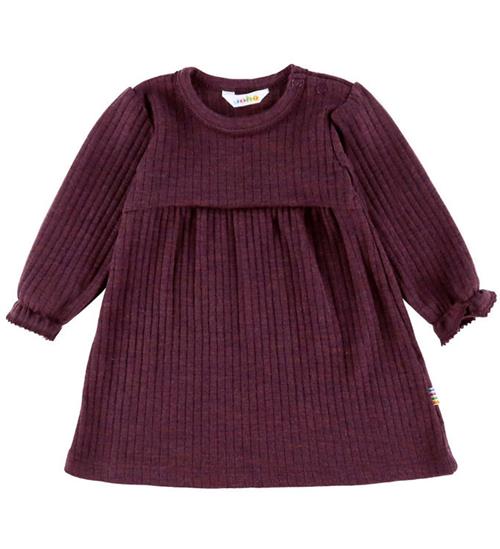 Joha Kjole - Uld - Rib - Blomme