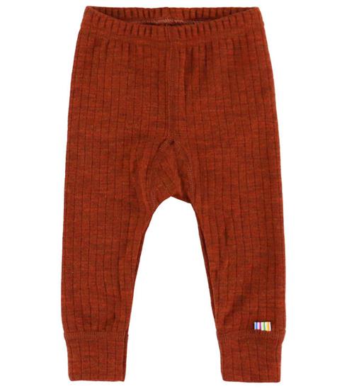 Joha Leggings - Uld - Rib - Rust
