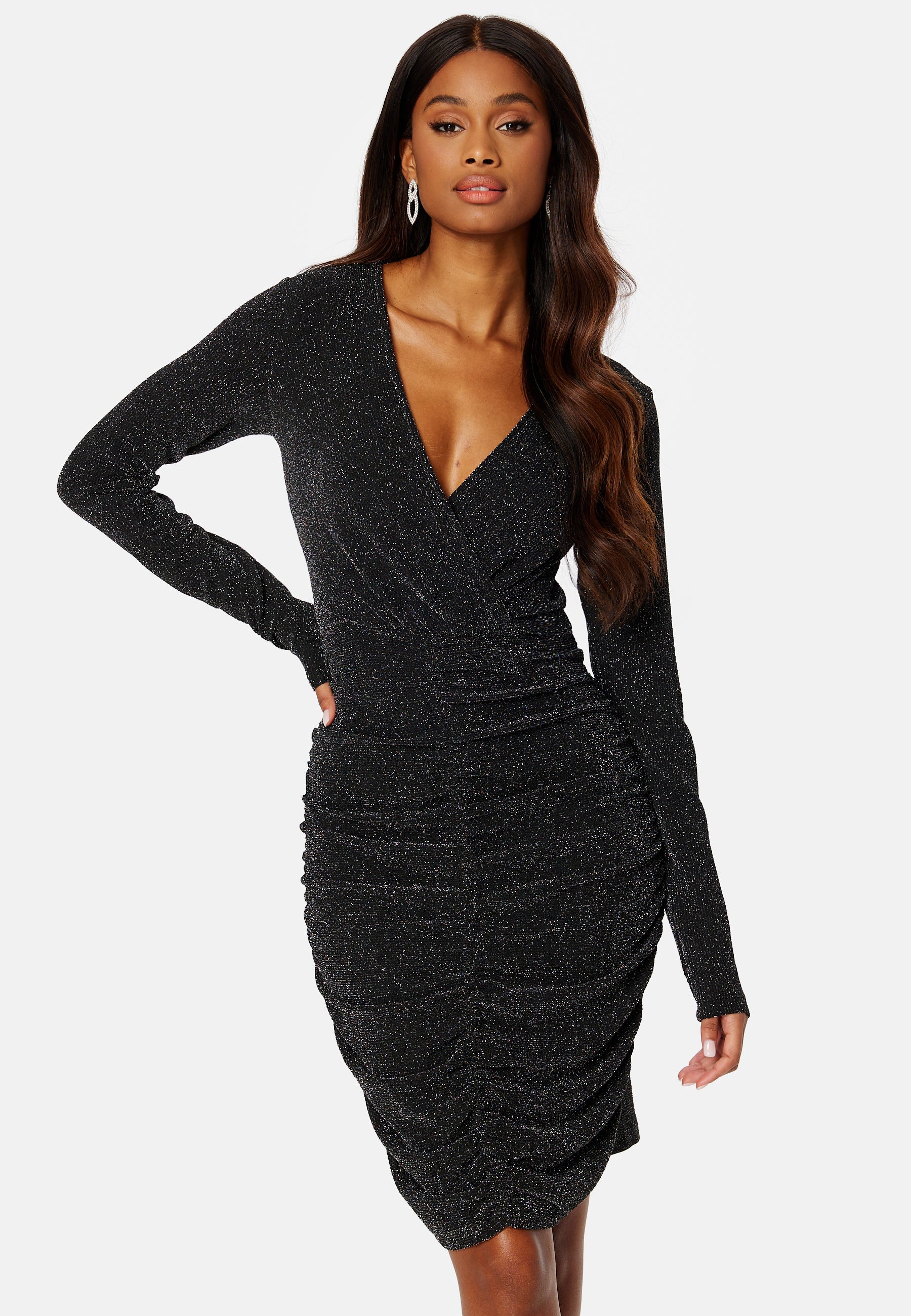 Pieces Lina LS V-Neck Dress