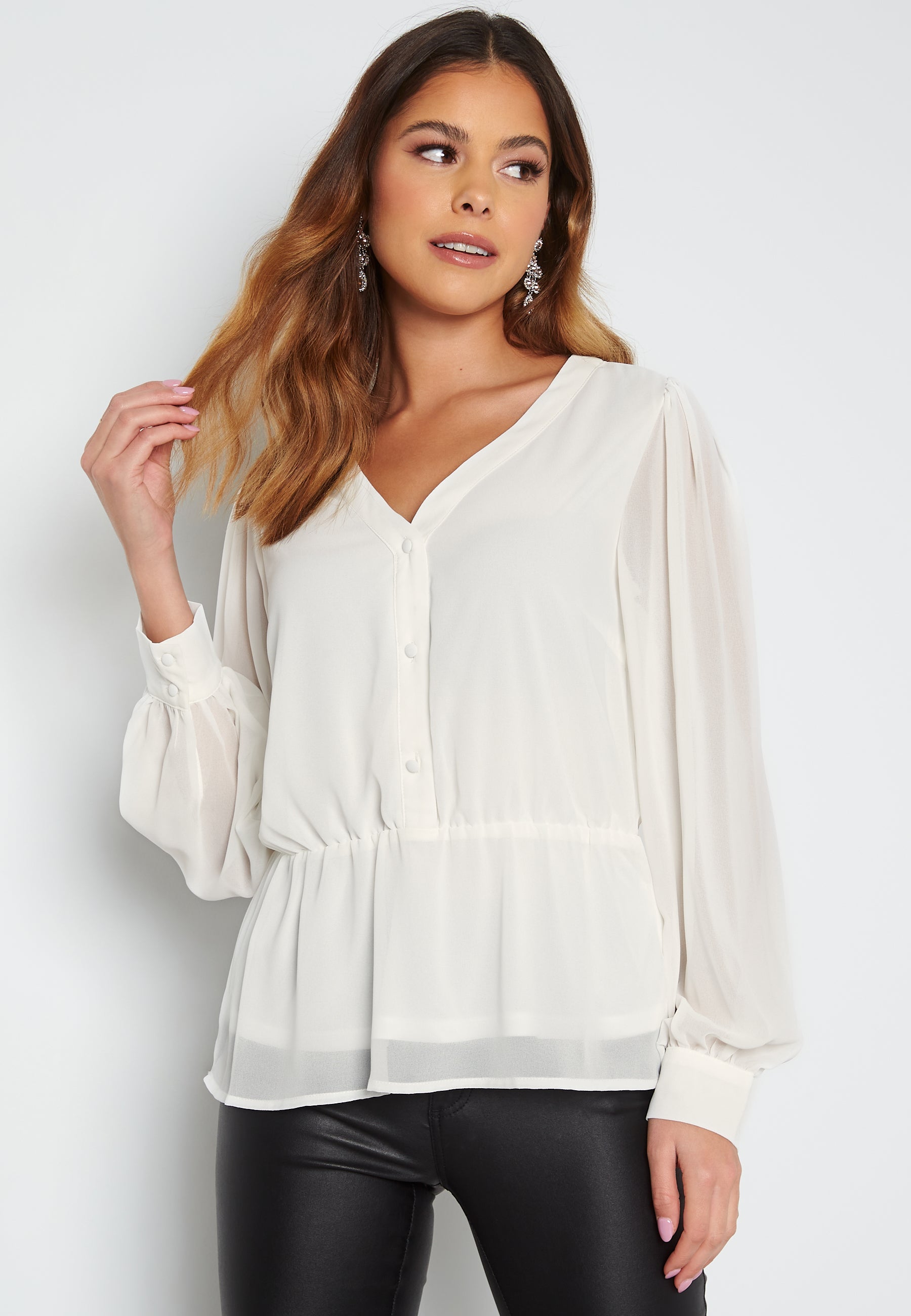Object Collectors Item Mila L/S V-Neck Top