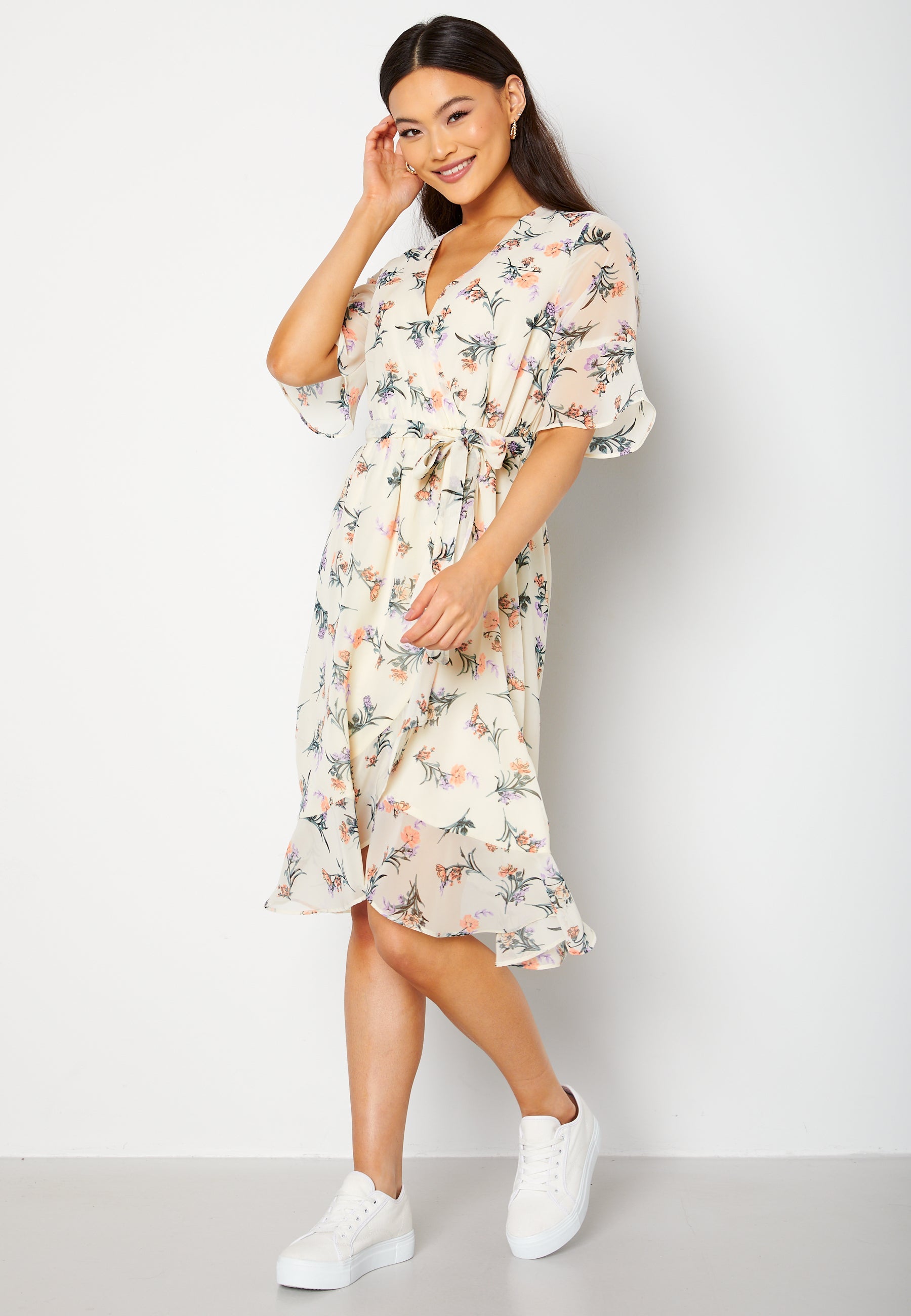 Happy Holly Wendy fake wrap dress