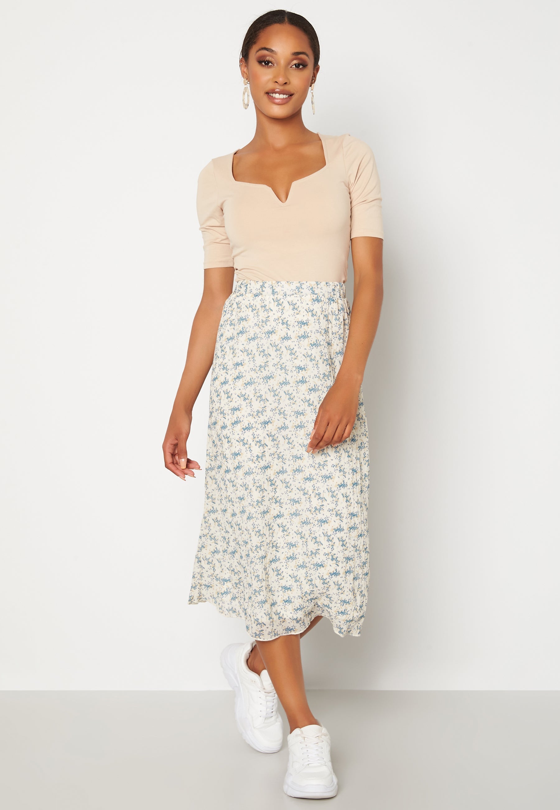 VILA Sussi HW Midi Skirt