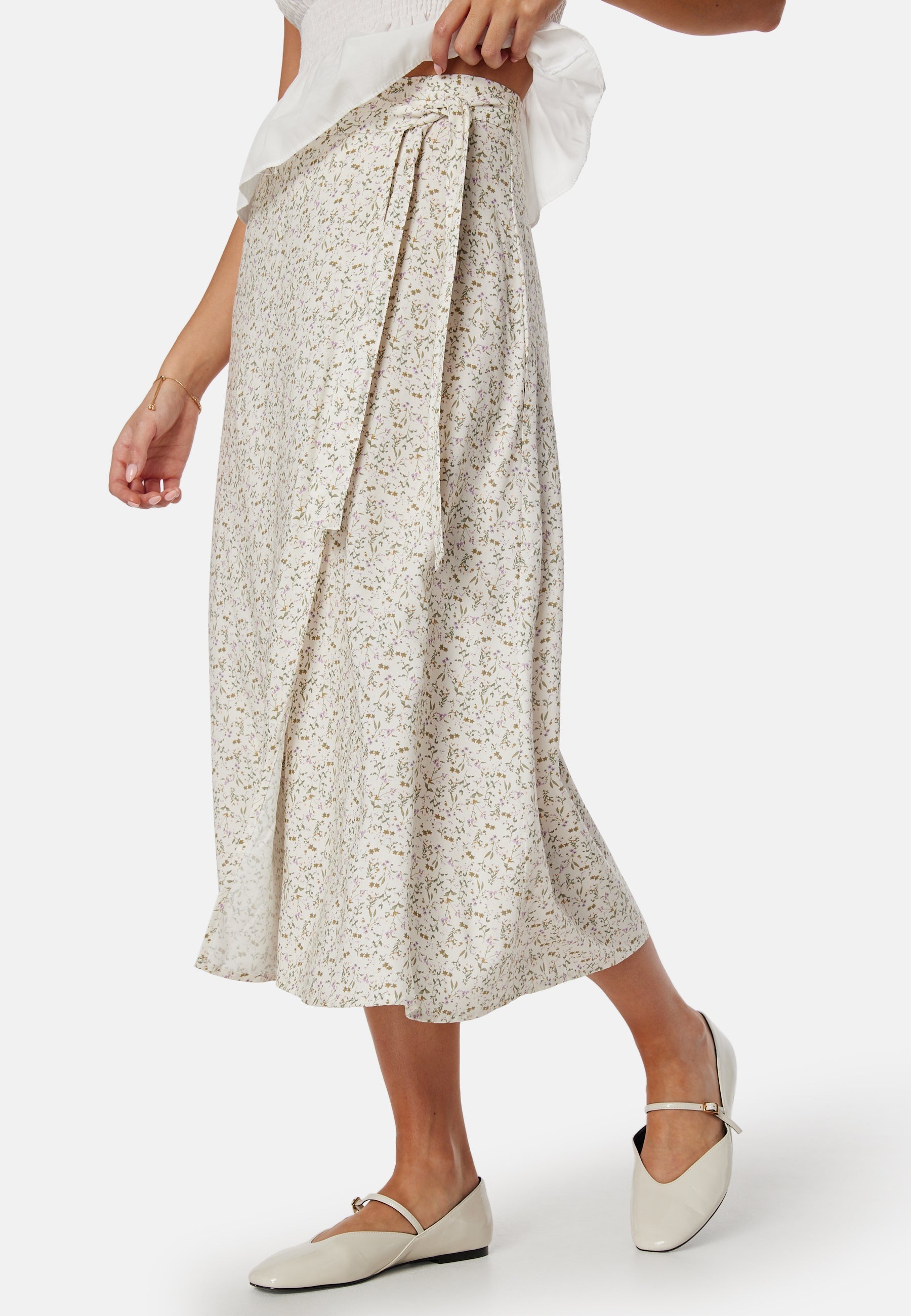 BUBBLEROOM Viscose Wrap Skirt