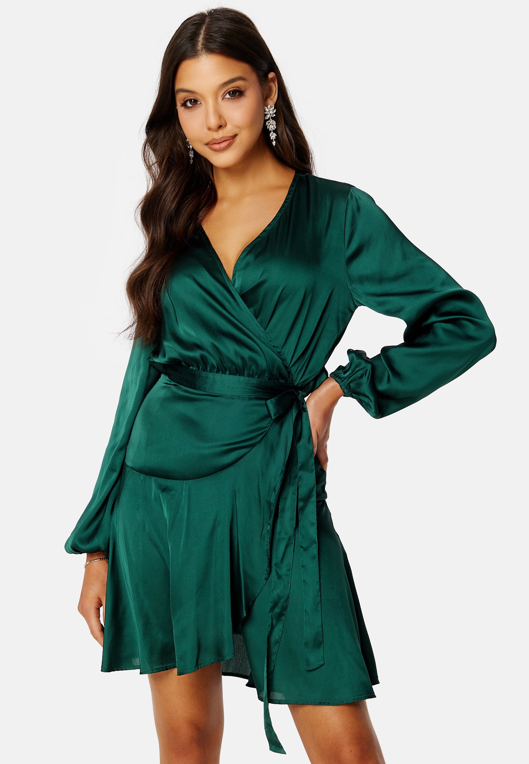 BUBBLEROOM Priya Satin Dress