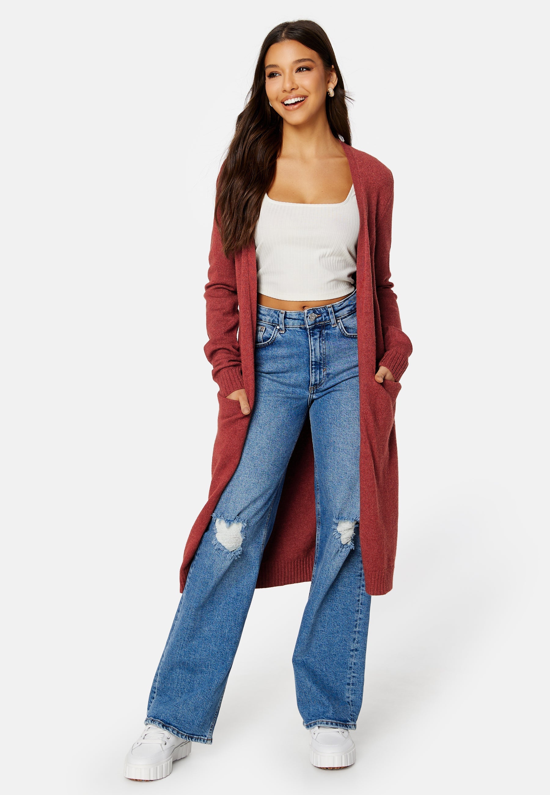 VILA Viril Long Knit Cardigan